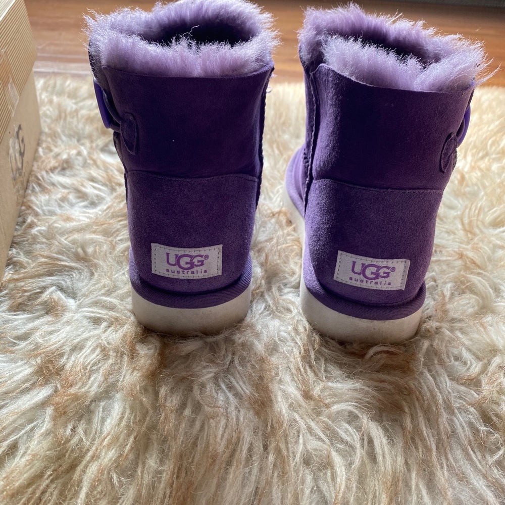 Purple Mini Bailey Button Ugg - image 3